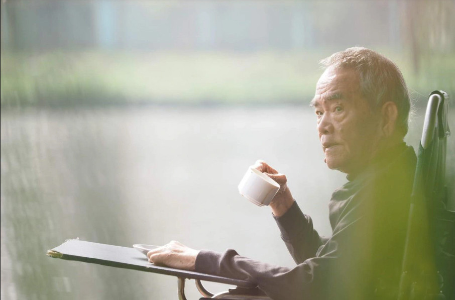 Ảnh nh&agrave; văn Ho&agrave;ng Phủ Ngọc Tường năm 2020 do Ho&agrave;ng Dạ Thư (con g&aacute;i nh&agrave; văn) chụp.